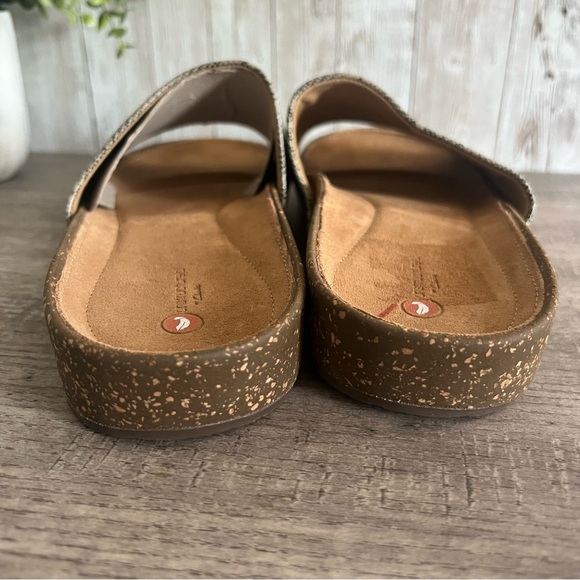 Clarks Unstructured Slide Sandals Snake Print NWOB 8.5 - Picture 3 of 6